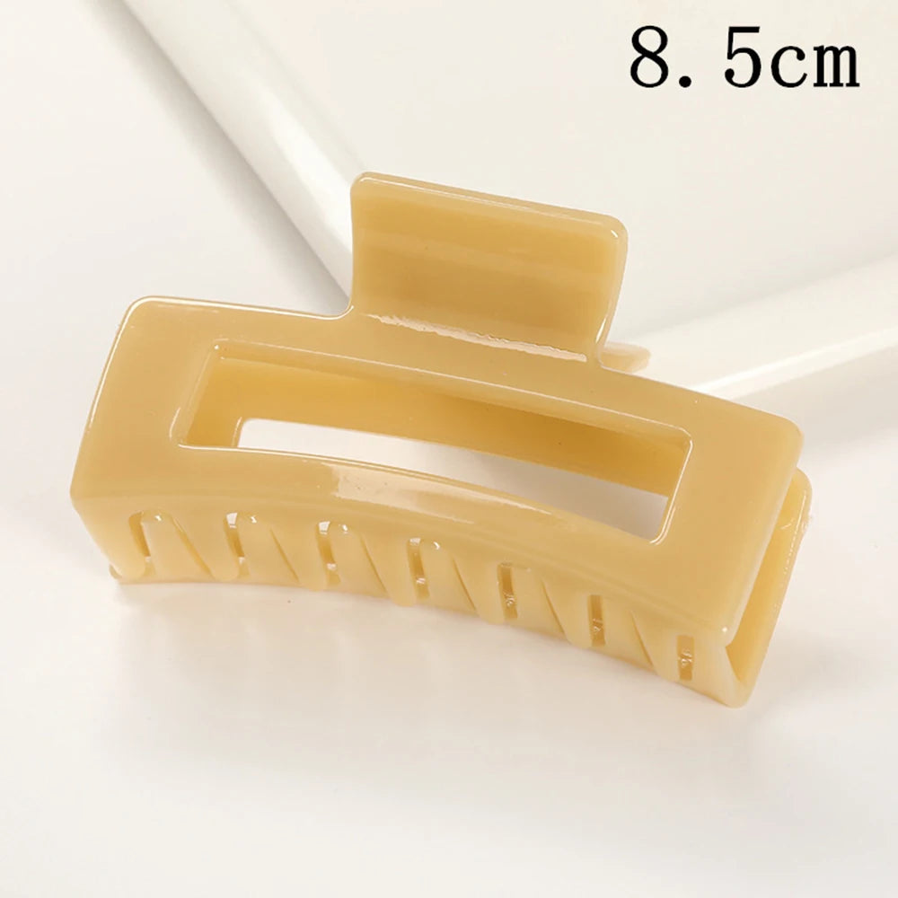 Korean Large Plastic Hair Claw Clip – Fashion Crab Barrette for Women & Girls