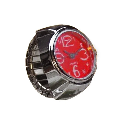 Vintage Punk Finger Watch Mini Elastic Strap Alloy Watches Couple Rings Jewelry Clock Retro Roman Quartz Watch Rings Women Men - BeeTrendyShop.COM