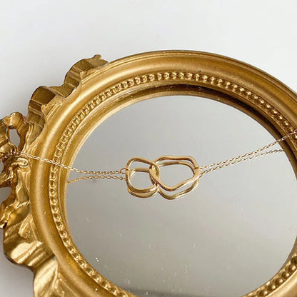 Geometric Round Choker Necklace Set – Rhinestone Zinc Alloy Women’s Jewelry