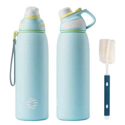 FJbottle 1000ML Stainless Steel Outdoor Tumbler – Vacuum Flask for Cold Sports