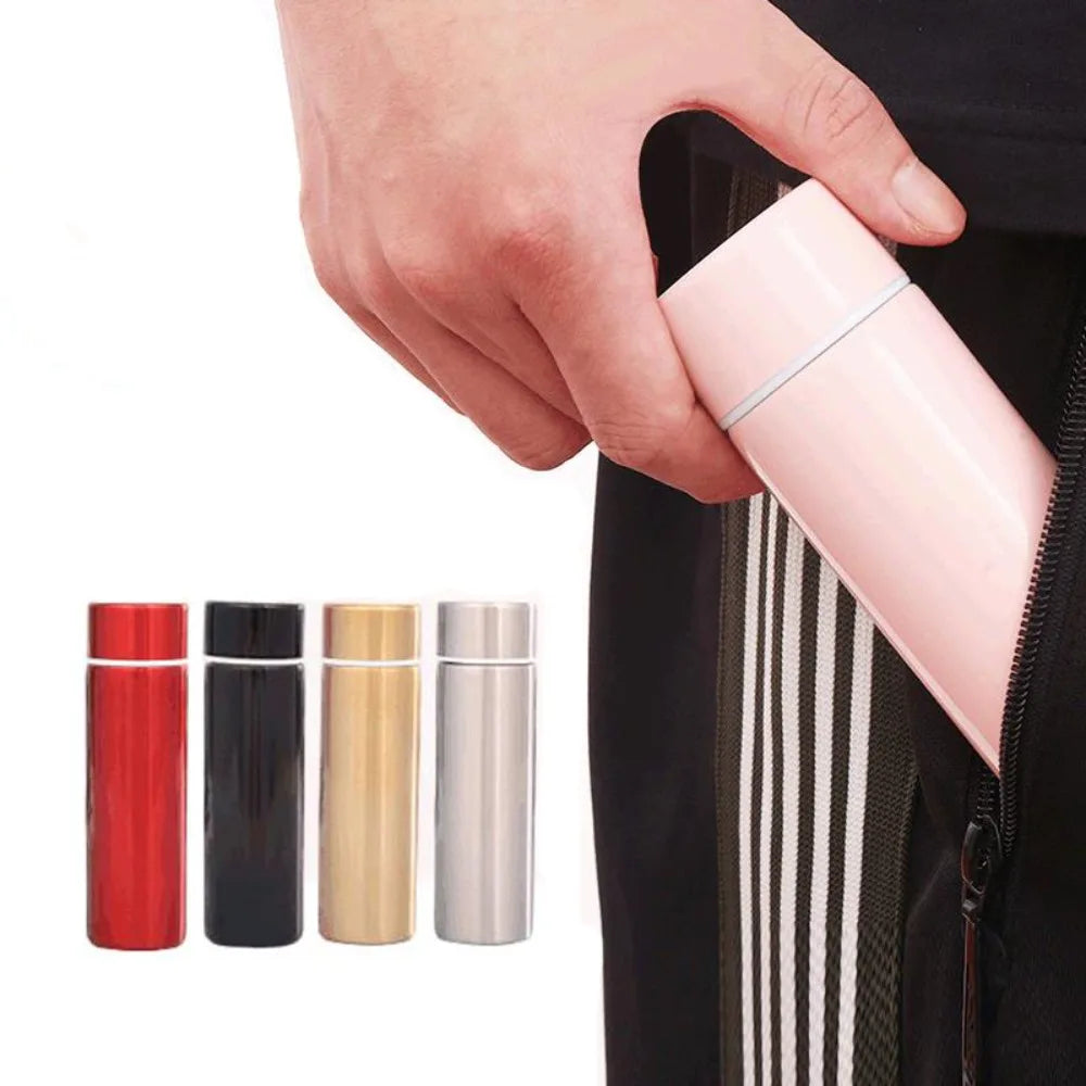 130ML Portable Pocket Thermos – Mini Stainless Steel Insulated Flask for Camping & Outdoor