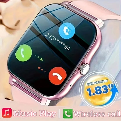 KESHUYOU Smartwatch – Bluetooth Call, Blood Oxygen & Blood Pressure Monitor, Holiday Gift