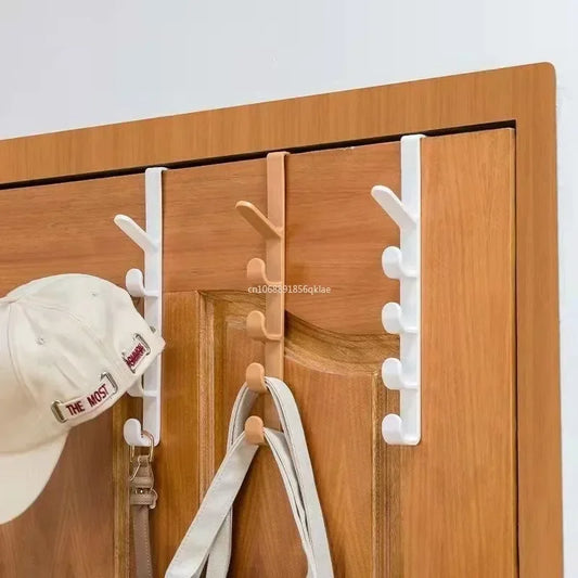 1pcs Plastic Hook Cabinet Door Hanging Rack Gadgets Holders Desk Shelves Kitchen Utensils Storage Organizer Bathroom Accessories