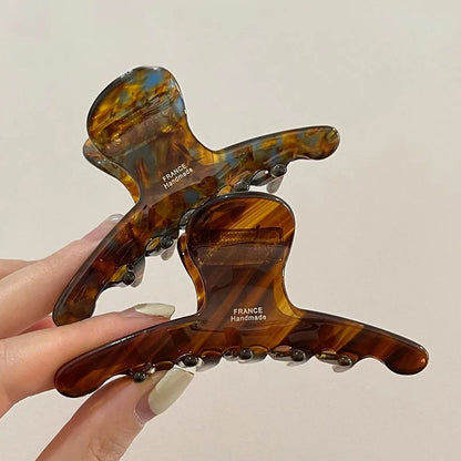 Acetate Leopard Hair Claw Clip – Chic Barrette for Women & Girls