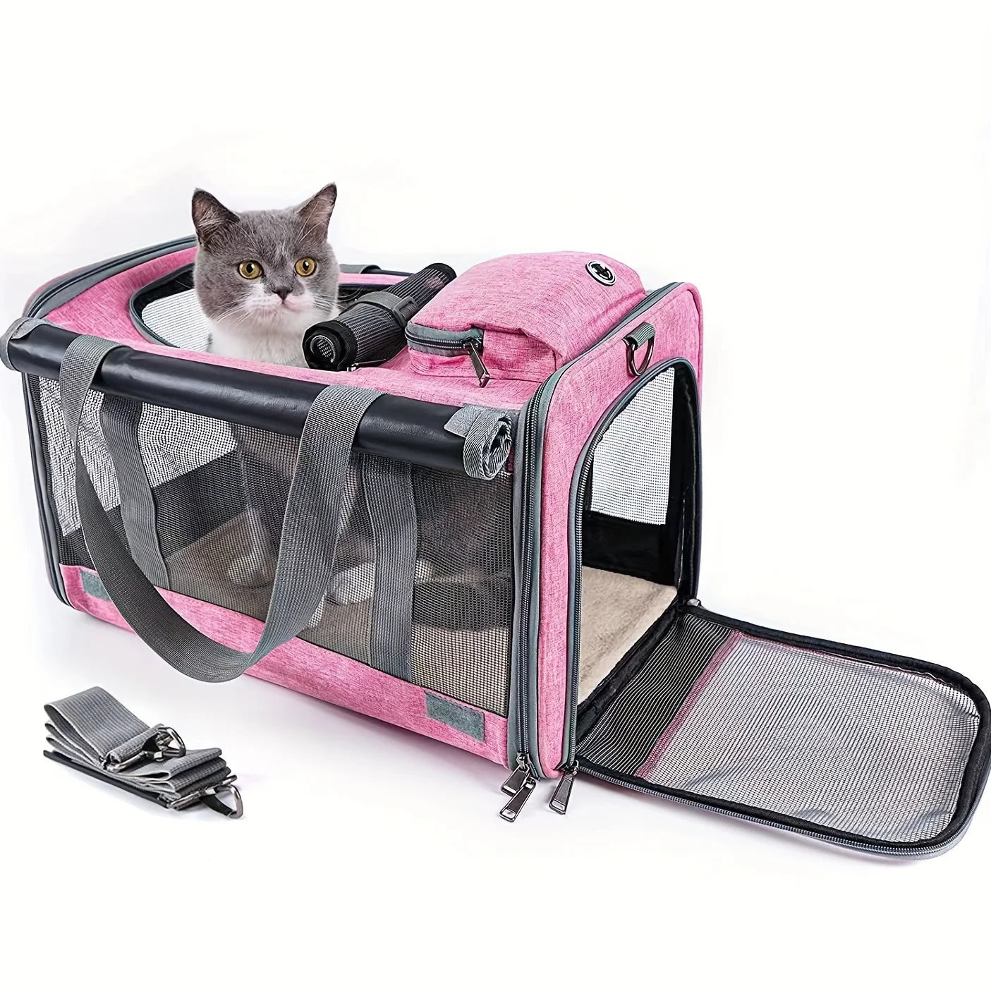 Soft-Sided Pet Carrier for Large & Medium Cats and Dogs
