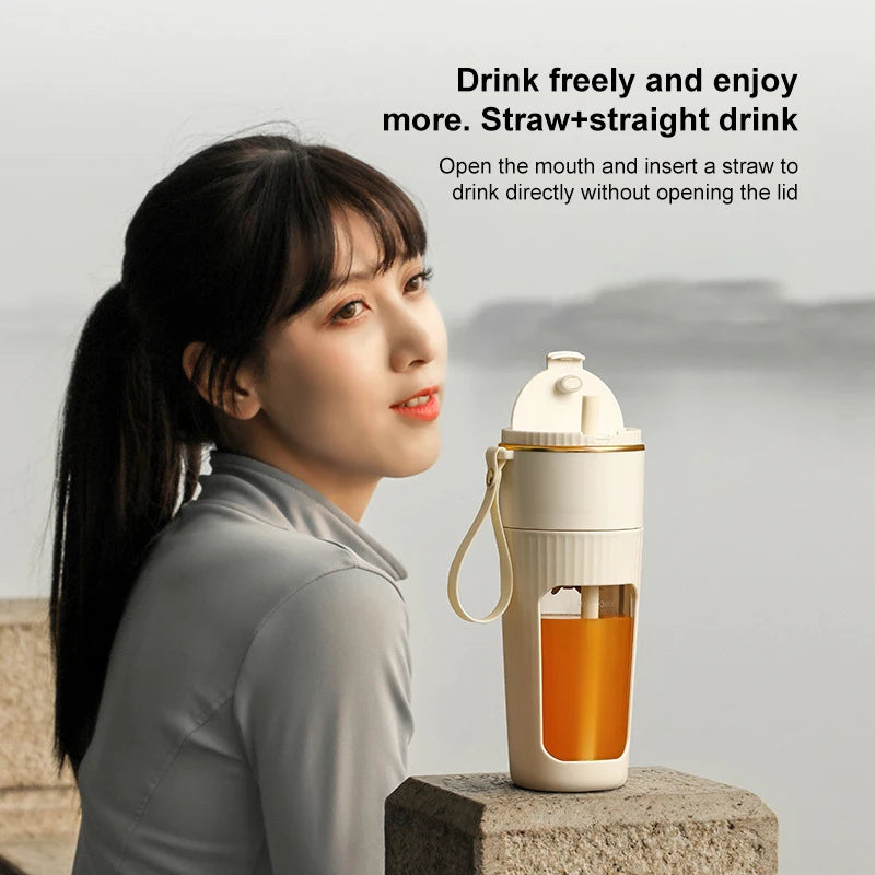 New Electric Fresh Juicer 10 Blades Powerful Crushed Ice Wireless Mini Portable Blender Bottle Juice Extractors Smoothie Mixer