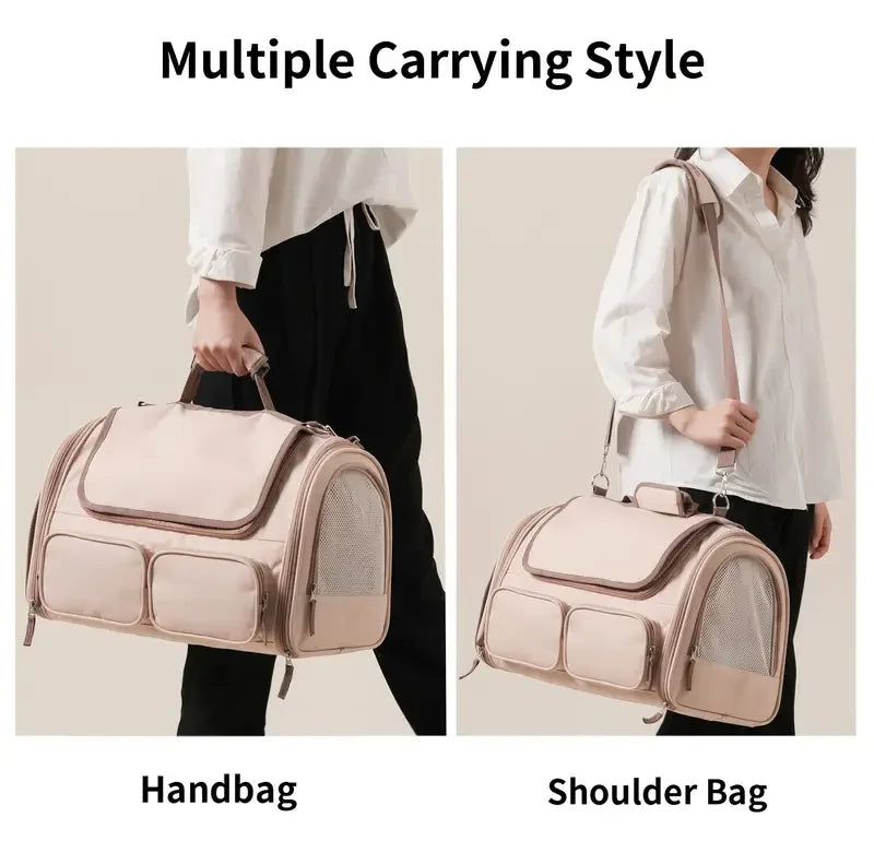 Airline Approved Pet Carrier Bag – Soft-Sided Backpack for Cats & Small Dogs