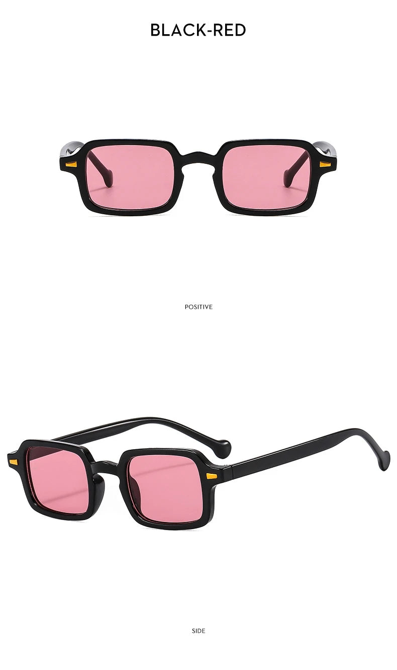 RMM Luxury Rectangle Sunglasses – Vintage Mirror UV400 for Women & Men