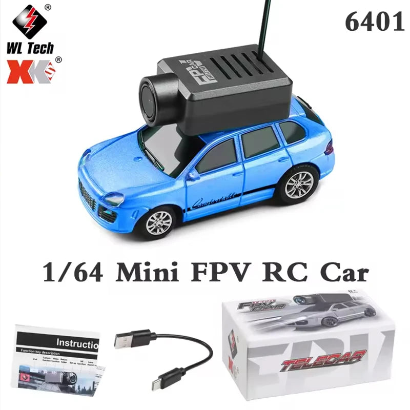 WLtoys 6401 Mini RC Car 1:64 with 720P FPV Camera | WiFi App Control | 2.4G Remote