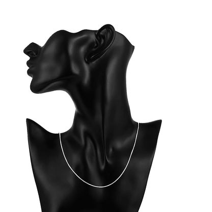 925 Sterling Silver 1mm Snake Chain Necklace – Unisex Fine Jewelry
