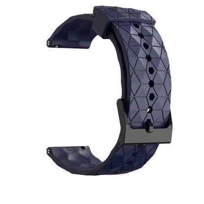 Geometric patterned watch strap on a white background
