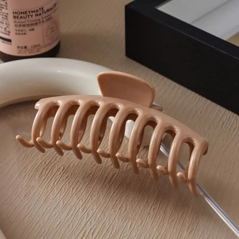 Large Geometric Hair Claw Clip Set – Cross Matte French Hairgrip for Women (1/2/4/6Pcs)