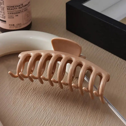 Large Geometric Hair Claw Clip Set – Cross Matte French Hairgrip for Women (1/2/4/6Pcs)