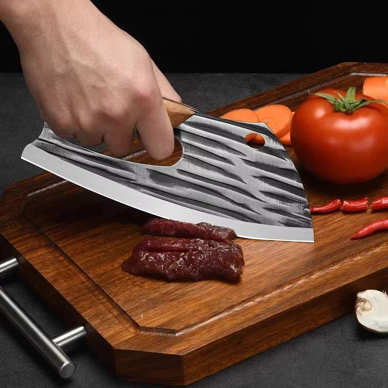 Effort Saving Chef Knife Butcher Cleaver Knife Household Vegetable Fruit Slicing Knife Stainless Steel Forged Knife For Kitchen