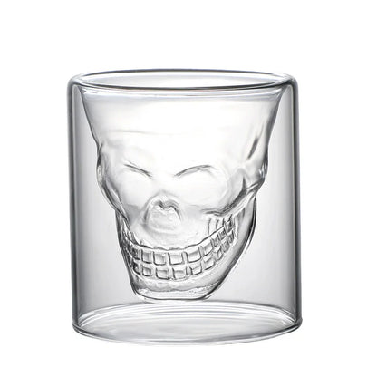 Crystal Double Bottom Wine & Cocktail Glass – Whiskey Beer Coffee Mug Cup