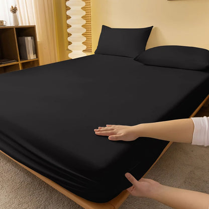 Solid Color Matte Bed Sheet – Minimalist Bedroom Bed Cover (Excluding Pillowcases)