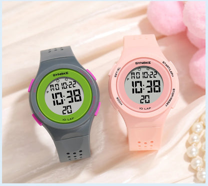 SYNOKE Women's Watches Thin Luxury Swim Waterproof Digital Sport Watch For Men LED Electronic Clock Multifunc Diving Wristwatch - BeeTrendyShop.COM