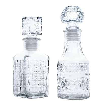 Transparent Whiskey Glass Decanter – 100ml & 150ml Party Barware Bottle