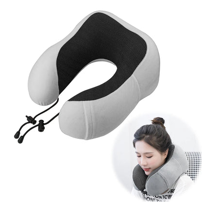 Soft Travel Pillow U Shaped Travel Healthcare Memory Foam Neck Cervical Airplane Pillow Neck Cushion - BeeTrendyShop.COM