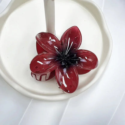 Large Flower Hair Claw Clip – Matte Sweet Barrette for Women & Girls