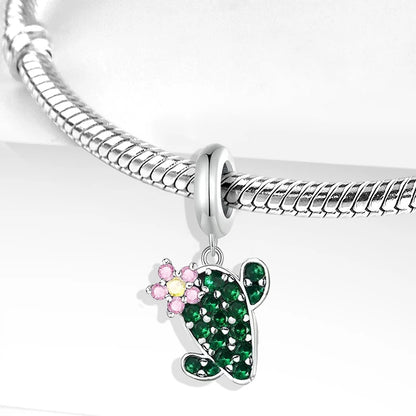 925 Sterling Silver Heart, Flower, Clover & Turtle Charm Bead – DIY Birthday Jewelry