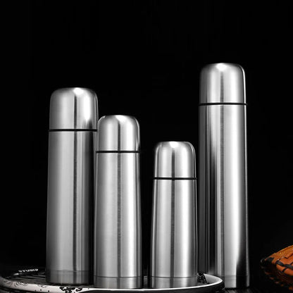 Portable Double Layer Thermal Mug – Stainless Steel Food Thermos with Tea Heating Cup