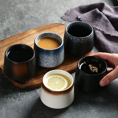 Japanese Style Ceramic Coffee Cup 200ML – Pottery Tea Mug Gift
