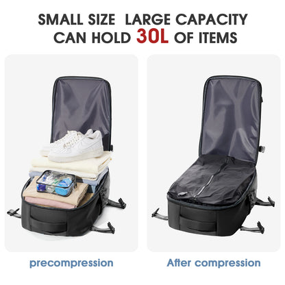 Vacuum Compression Backpack Travel Bag for Men – Space-Saving & Lightweight