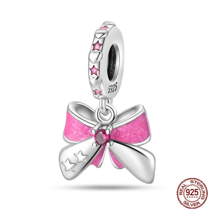 925 Sterling Silver Chameleon Luminous Butterfly Charm Bead – DIY Jewelry