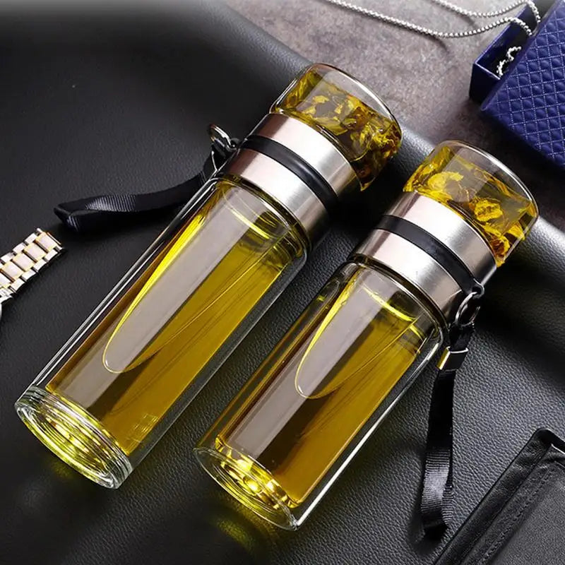 Glass Tea Infuser Bottle,Tea Bottle Travel Mug