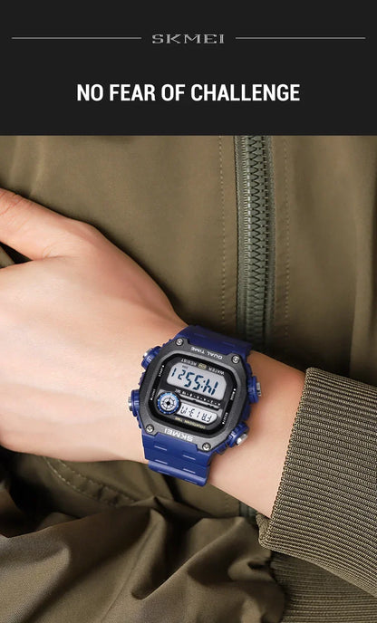 SKMEI 2126 Digital Countdown Sports Watches for Men LED Display Waterproof Stopwatch Mens Wristwatch Alarm Clock montre homme - BeeTrendyShop.COM
