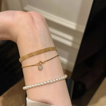 925 Sterling Silver Milan Chain Bracelet – Classic Charm Bracelet for Women & Couples