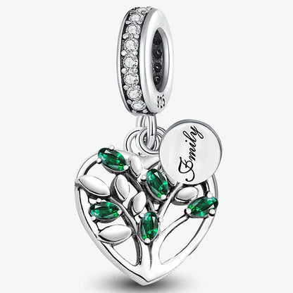 925 Sterling Silver Heart, Flower, Clover & Turtle Charm Bead – DIY Birthday Jewelry