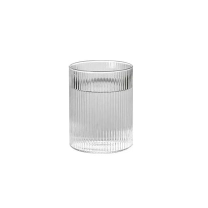 Japanese Striped Glass Coffee Cup – Water Wine Whiskey Juice Wineglass