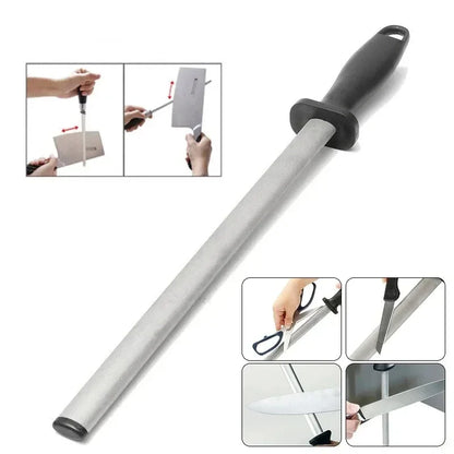 Knife Sharpener Grinder – Non-Slip Handle Kitchen Sharpening Tool for Chef Knives