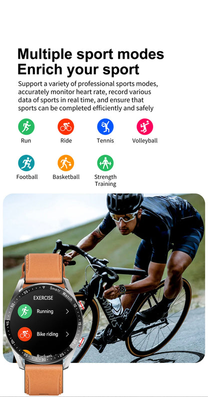 ECG+PPG Smartwatch – Laser Health Monitor, Blood Pressure, Bluetooth Call, Waterproof with Box
