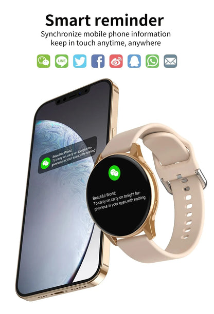 LIGE Smartwatch – Wireless Charging, Bluetooth Calls, Custom Watch Face, Fitness Tracker with Box