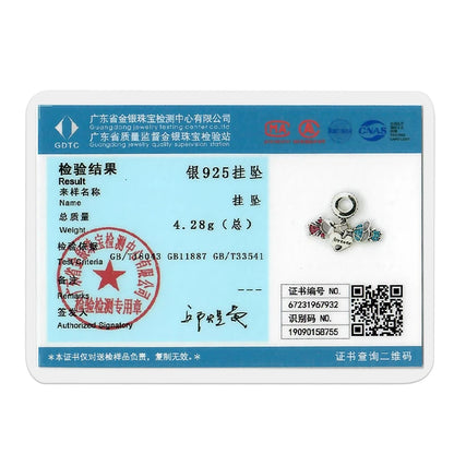925 Sterling Silver Love Heart Family Charm Bead – DIY Jewelry Gift for Women