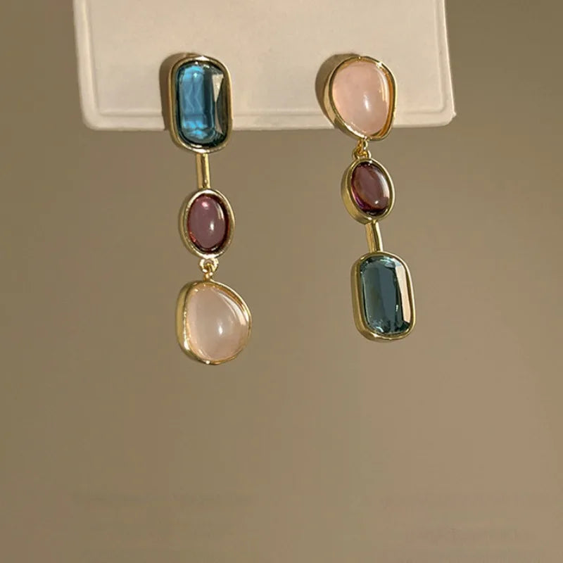 Geometric Dangle Earrings Korean Jewelry High Quality Wholesale
