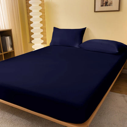 Solid Color Matte Bed Sheet – Minimalist Bedroom Bed Cover (Excluding Pillowcases)