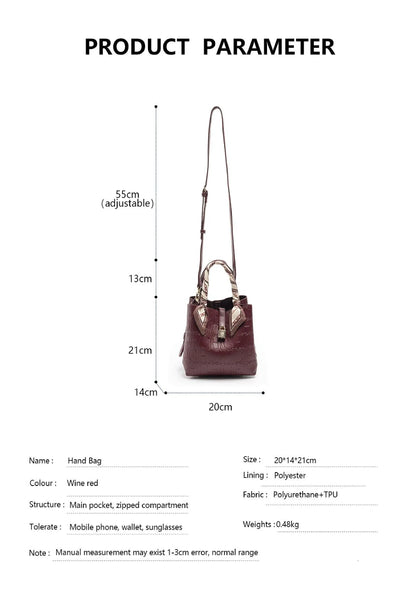 CH Large Capacity Handbag Luxury Brand Temperament Letter Print with Lock Design 2025 Trendy Women's Crossbody Bag - BeeTrendyShop.COM