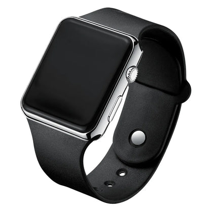 Simple Digital Watch for Men Women Fashion Sport LED Electronic Watch Black Silicone Wristband Casual Mens Watch Reloj Hombre - BeeTrendyShop.COM