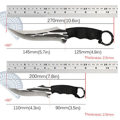 Handmade Forged Meat Cleaver & Boning Knife – Kitchen, Fishing & BBQ Knife with Cover