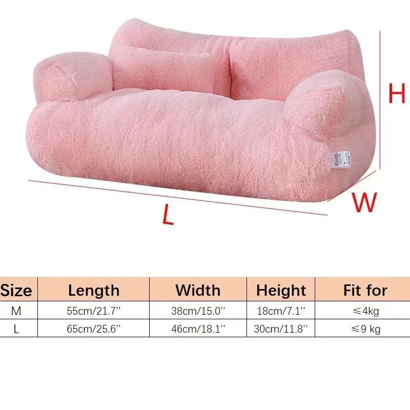 4-Season Removable Pet Sofa Bed - Extra Large Washable Bed for Cats & Dogs