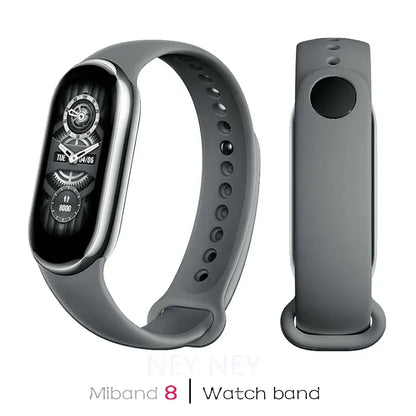 Silicone Sport Watchband for Xiaomi Mi Band 8 & 9 NFC – Waterproof Replacement Strap