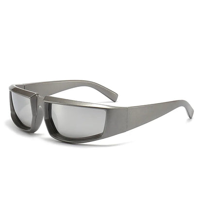 Futuristic Punk Sunglasses – UV400 Concave Shape Cool Style for Men & Women
