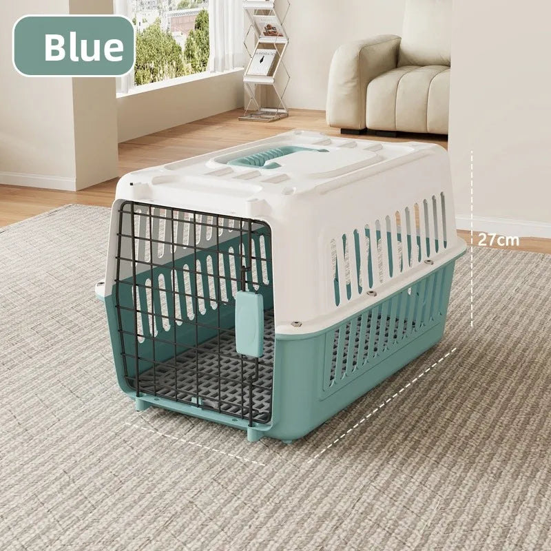 Portable Pet Travel Carrier Cage – Cats & Small Dogs (44×31×27cm)
