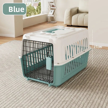 Portable Pet Travel Carrier Cage – Cats & Small Dogs (44×31×27cm)