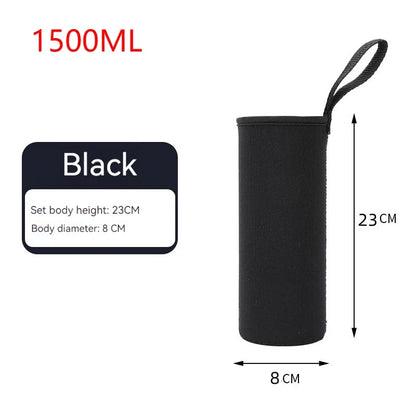 Neoprene Water Bottle Holder Bag 750ML/1000ML/1500ML – Insulated Pouch with Adjustable Strap