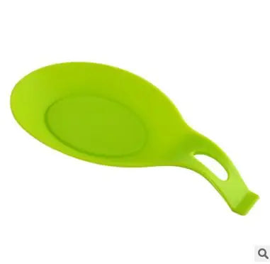 Silicone Spoon Holder Rest Pad – Heat Resistant Kitchen Utensil & Spatula Tray Insulation Mat